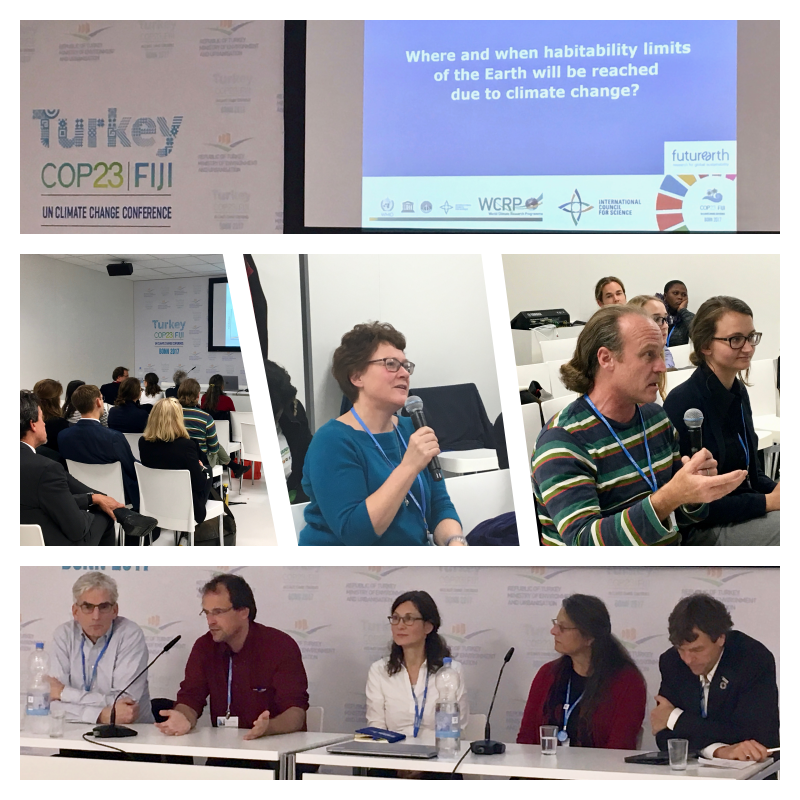 Photos of WCRP/ICSU side event at COP23