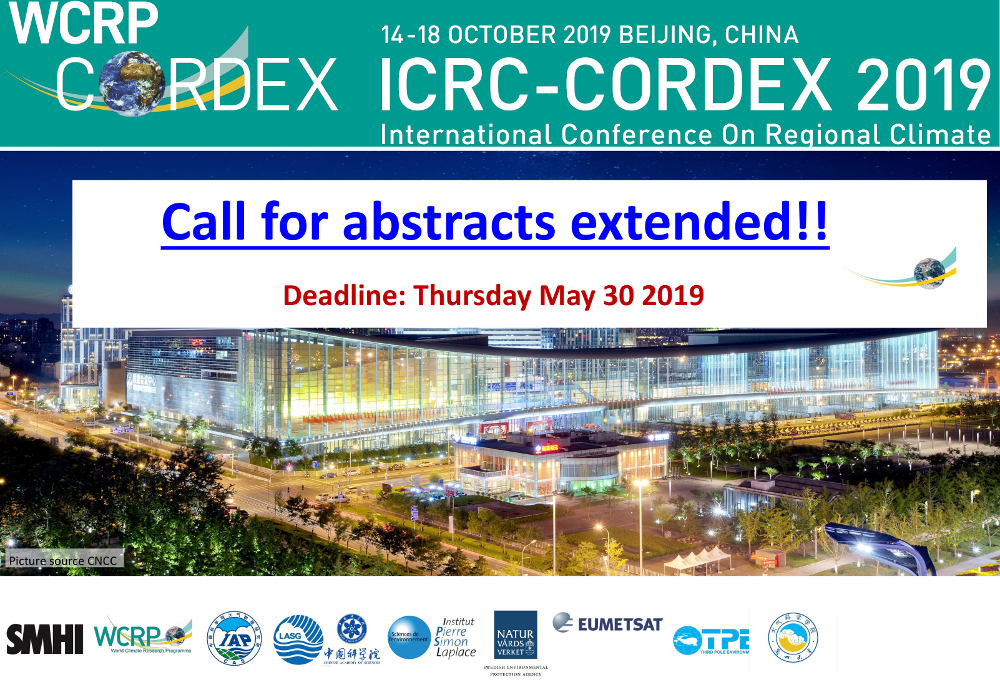CORDEX2019 flyer extended deadline